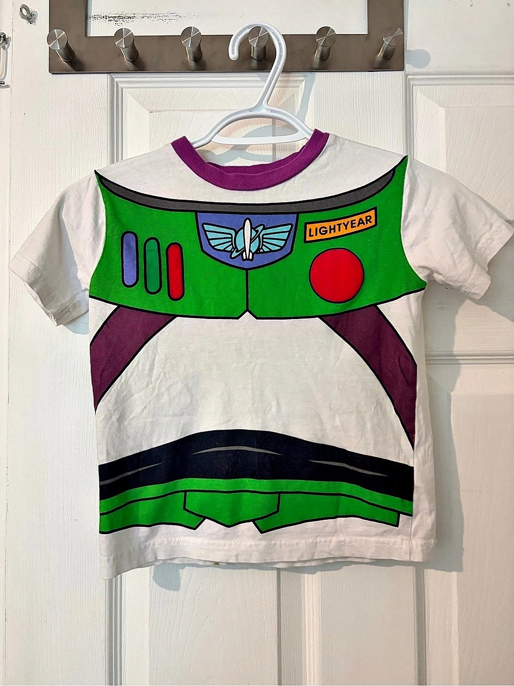 Disney Pixar Toy Story Buzz Lightyear Costume T-Shirt Graphic Tee Size 5T